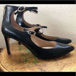 BCBGenetation Black Mary-Jane Pumps, 8.5